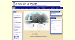 Desktop Screenshot of comune.monta.cn.it